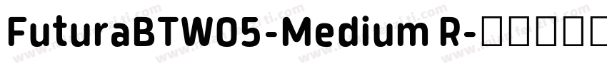 FuturaBTW05-Medium R字体转换